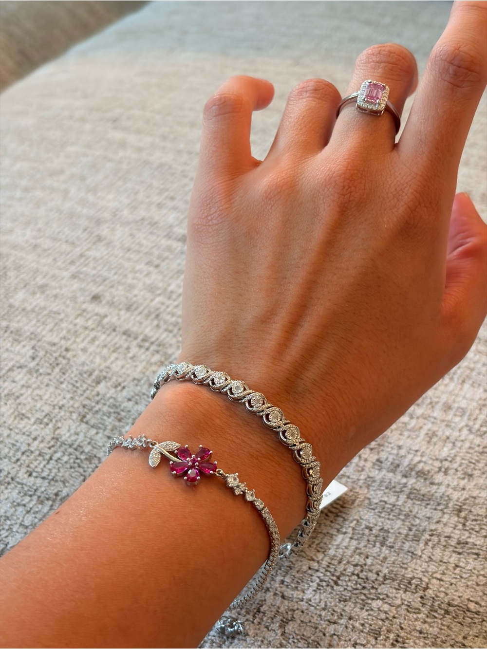 Natural Diamond Tennis Bracelet – 7”